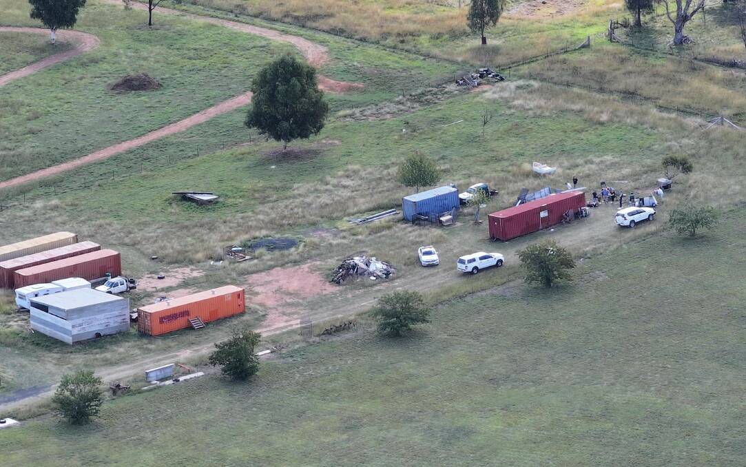 Bodies in shipping container in Gulgong. Picture supplied

