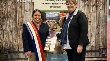 Heather and AgShows NSW  President Jill Chapman. Image supplied