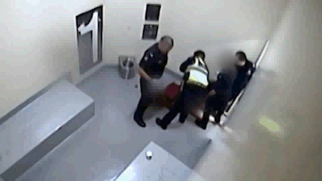 Ballarat police officer: ‘I didn’t kick her hard’ | video