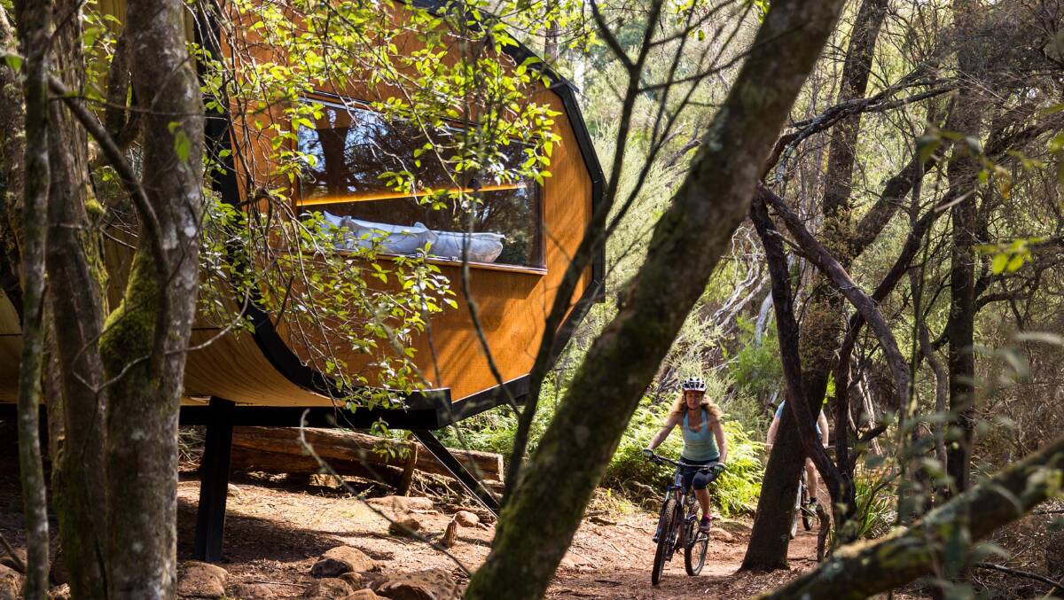 Riders will sleep in architecturally designed eco-sensitive pods for two. Image: Natalie Mendham 