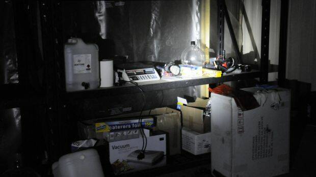 Equipment used to "cook" MDMA at Hume drug lab Photo: Supplied
