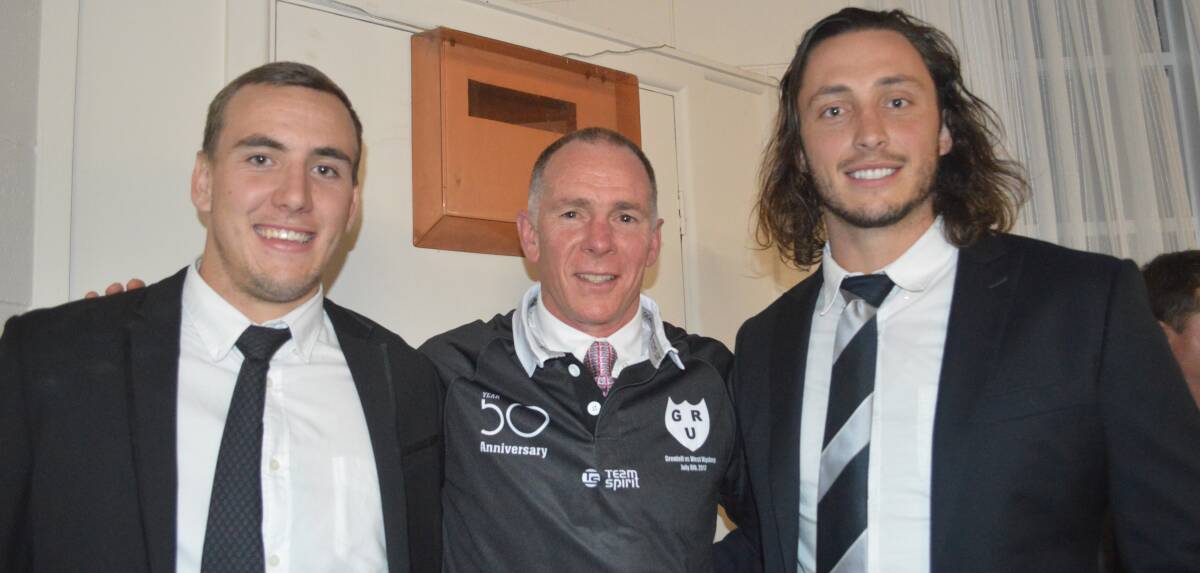 Celebrity guests at the dinner were Australian rugby union rep John Porch, Australian 7s coach Andy Friend and Grenfell's own Aussie representative Sam Myers.