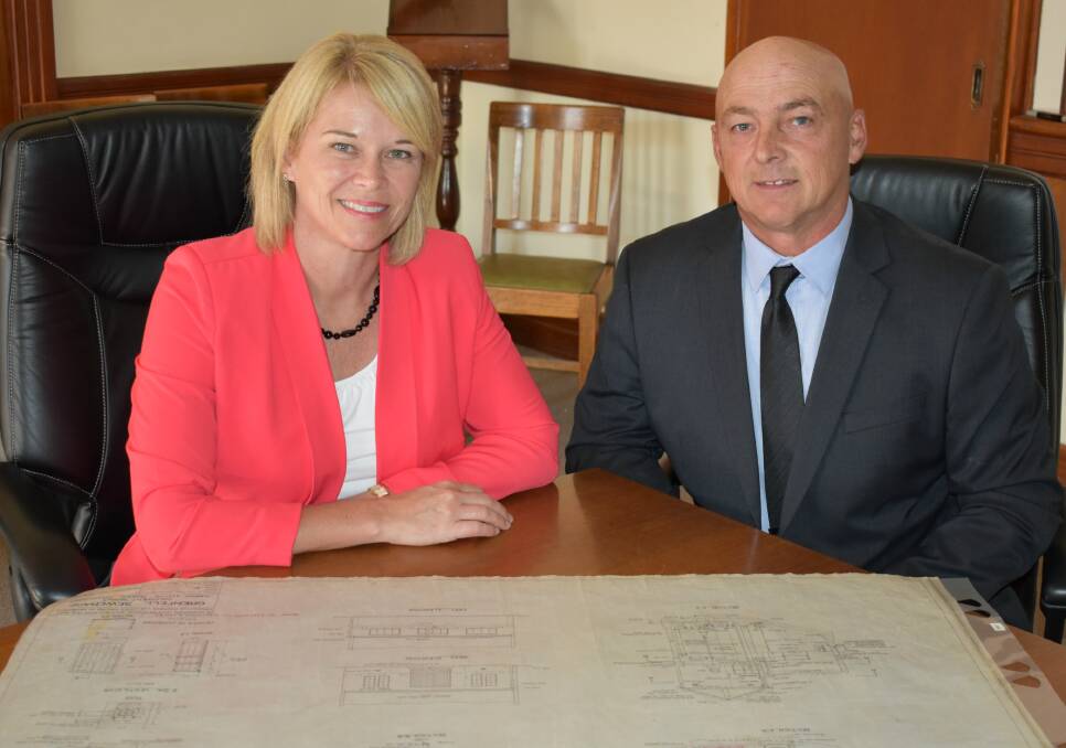 Katrina with Weddin Shire Mayor Cr Mark Liebich.