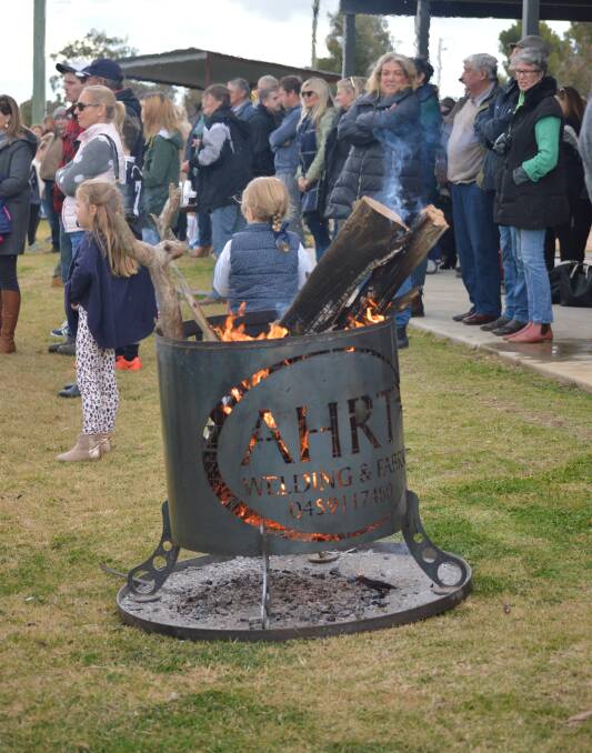 These fire buckets kept the huge crowd warm and toasty at the Panthers recent 50th anniversary family day. 