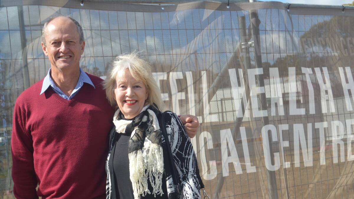 Councillors Phillip Diprose and Jan Parlett at the funding announcement for Grenfell's new medical centre last Saturday.
