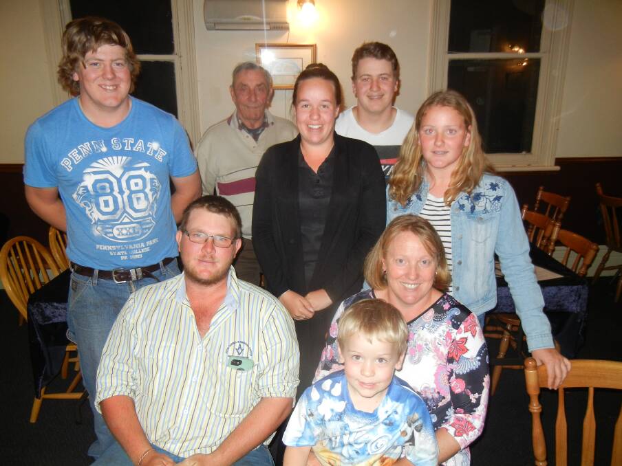 Jai Purdie (B-L)  with family and friends to celebrate his birthday. 