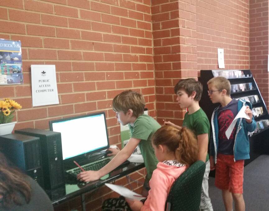 The school holiday scavenger hunt at the Grenfell Library was a huge success.