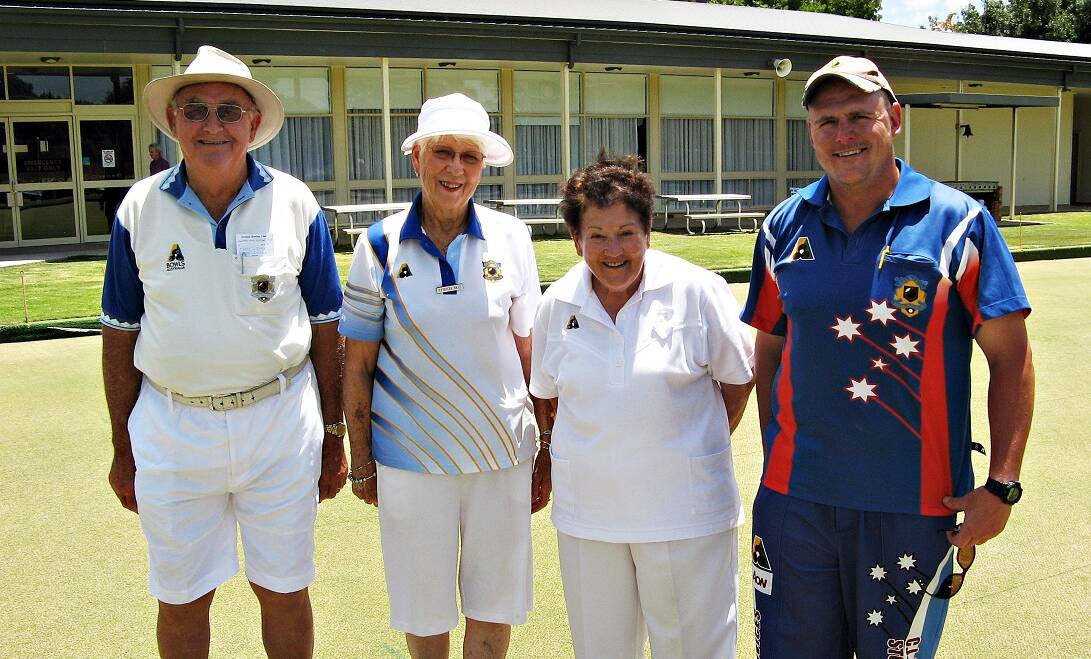 Finalists in the Mixed Pairs Championship, Pat and Keith Brus, with Pat and Matty Reid.


