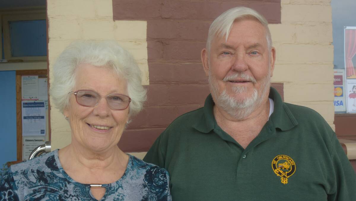 Grenfell RSL Anzac Day special guest Mr Howie Campbell and his wife Anne.

