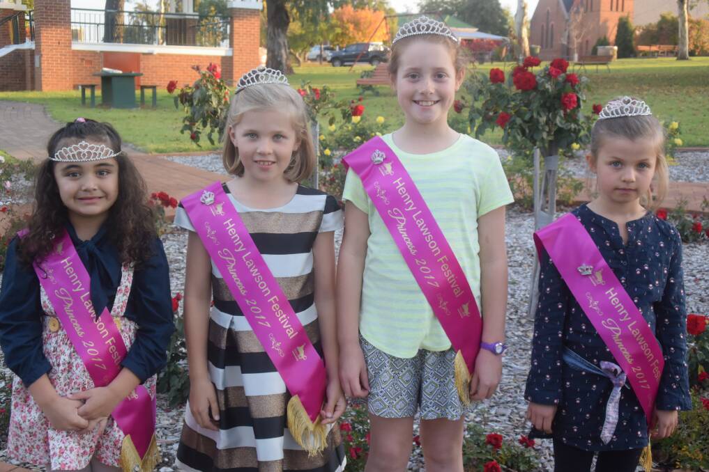 Delilah Griffin (THLHS), Daisy McMahon (GPS), Xanthe Johnson (Bowling Club) and Adelaide Nowlan (Lions Club).
