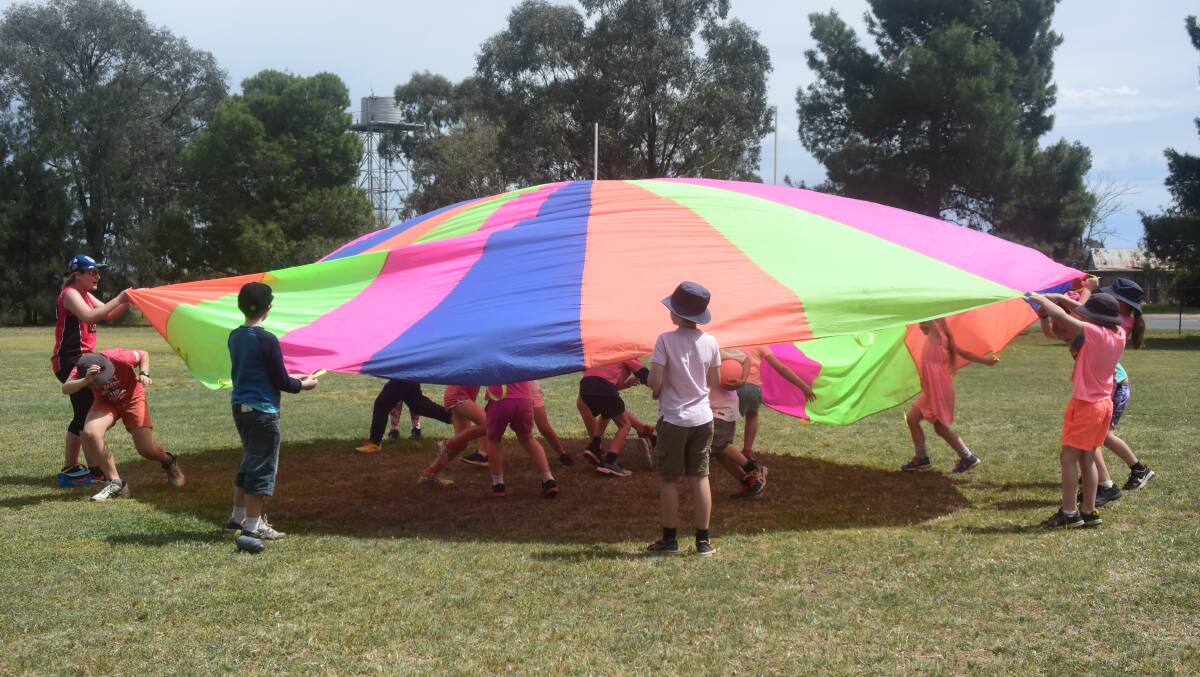 The parachute games were a big hit with the children (and staff).