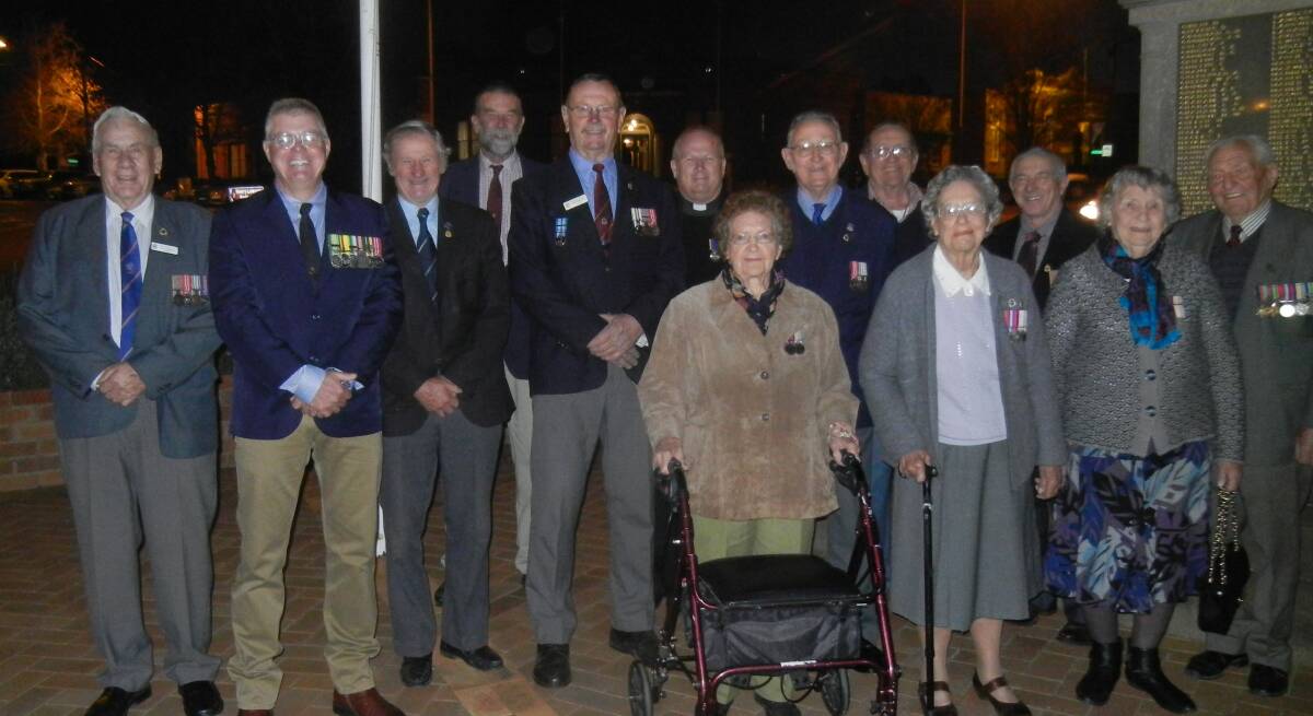 Grenfell RSL Veterans at the VP Day and Long Tan Ceremony held at Memorial Park last Thursday evening.


