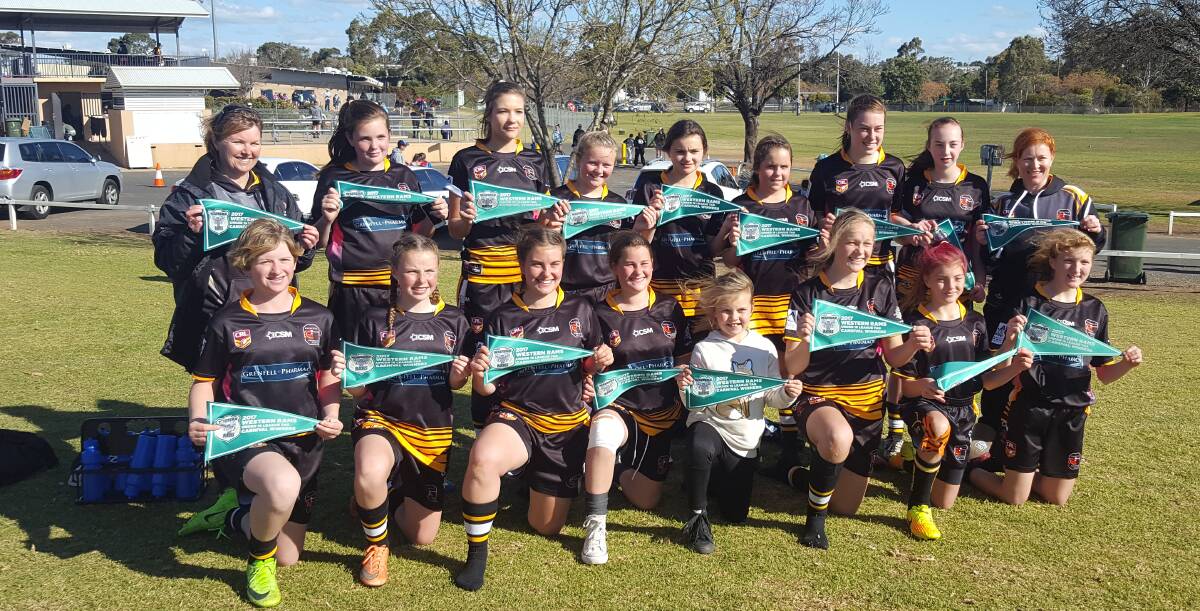 The Grenfell U16s League Tag girls were overall winners at the Western Rams Carnival day in Dubbo.