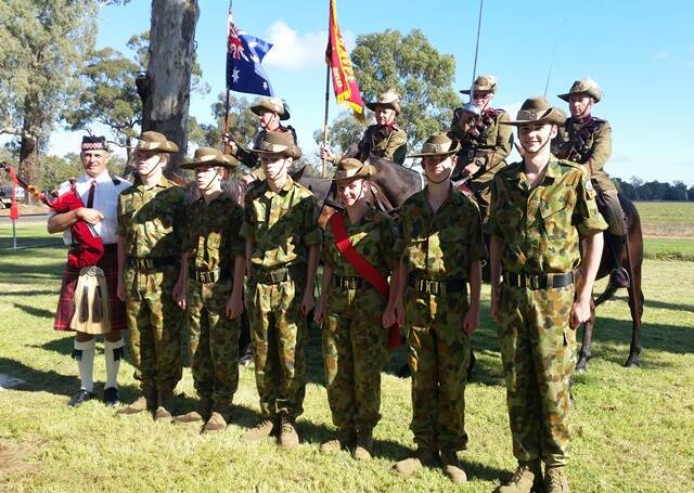 Grenfell Cadets attended Bedgerabong for the Community War Memorial Dedication.