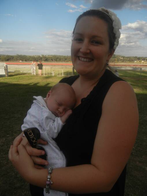 Holly Forde with new bub Daisy-Lou.