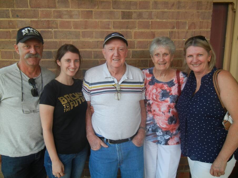 (L-R) Tony and Adriana Avellis, Peter Wynne, Joan Pipe and her daughter Lynette Avellis.

