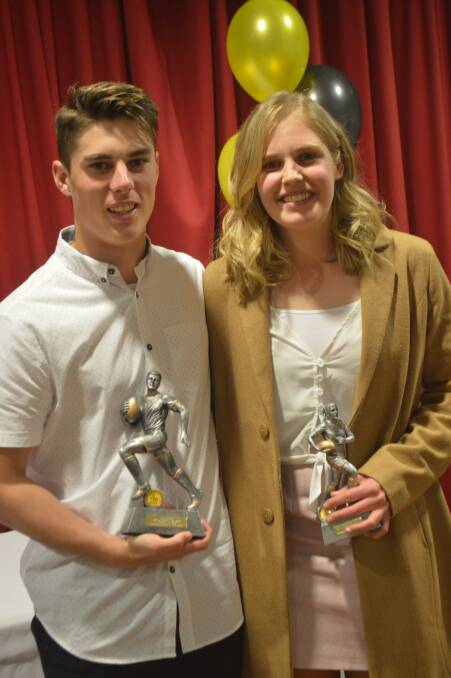 Best & Fairest :Mitch Stevens and Breanna Anderson League Tag Best & Fairest. 