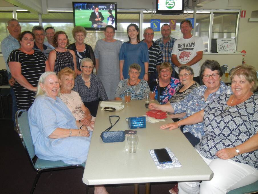 Sylvia Jones with her family and friends at her birthday celebrations at the Grenfell Country Club.