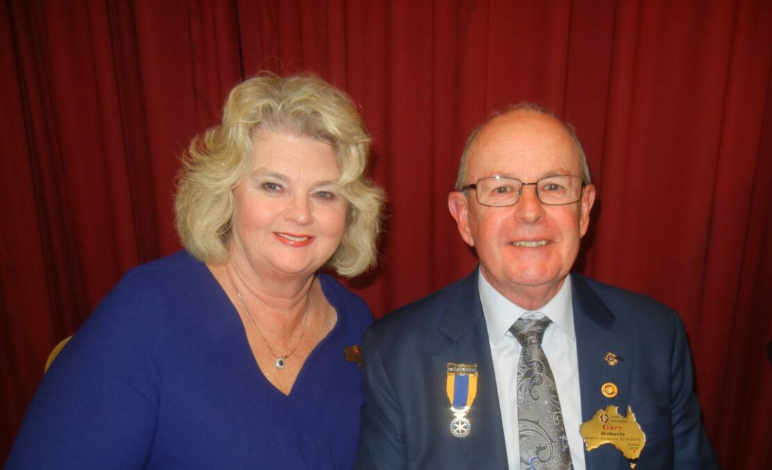PDG Gary Roberts and his wife Marilyn from Wagga.