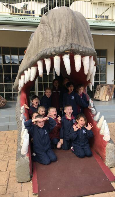 EXCURSION: All children enjoyed the school's recent visit to the dinosaur museum. Photo St Joseph's Primary School.
