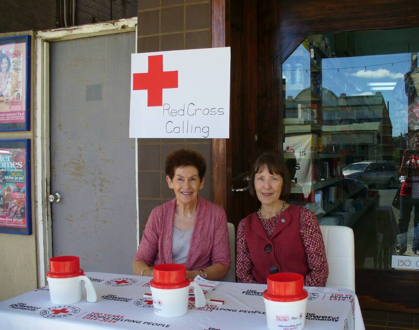 Dig deep and support Red Cross Calling this March. Pictured here are Elaine Dumbrell and Wendy Anderson.


