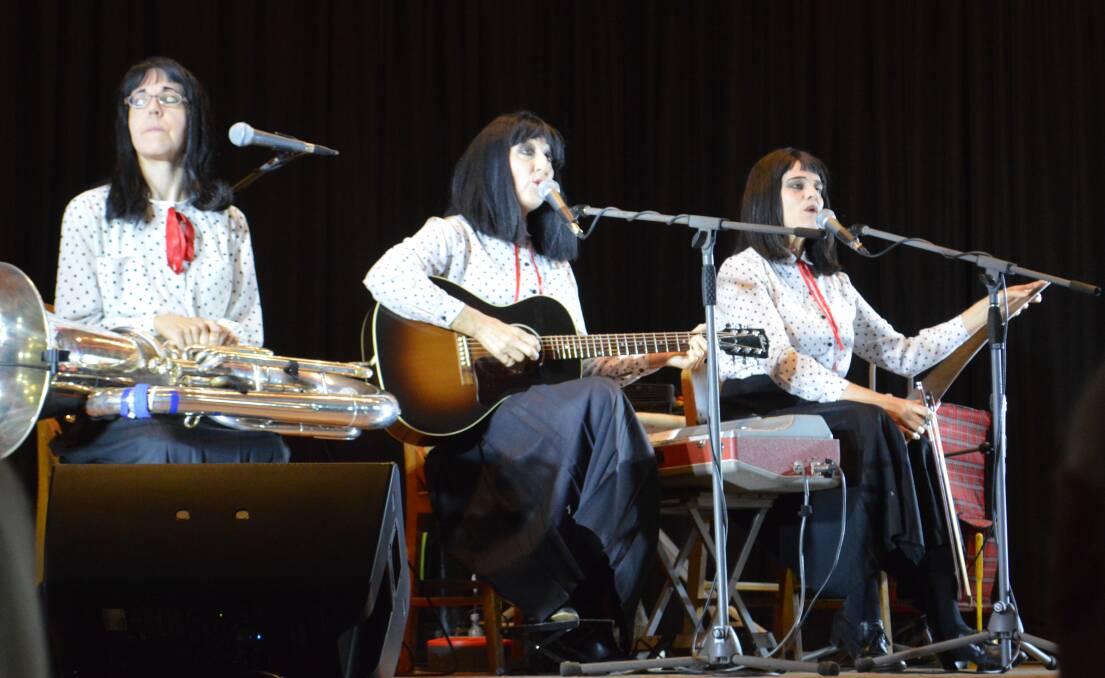 The Kransky Sisters were a huge hit at the Trundle Abba Festival.
