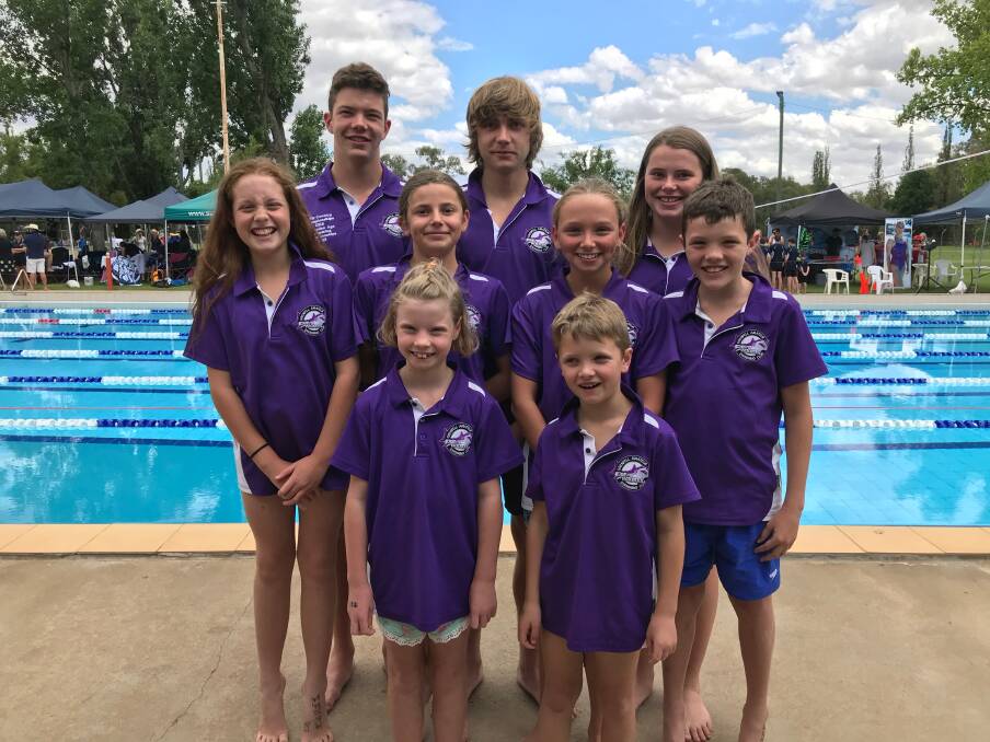 Grenfell competitors Xanthe Johnson, Tom Robinson, Ella Mitton, Lucy Power, George Mitton, Mikayla Hughes, Henry Power, Niamh Mitton and Harry Robinson. Supplied