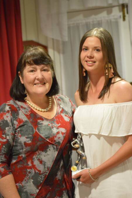 Runner up Best & Fairest : Holly Bowerman (L) with Maree Neill who presented her award.
