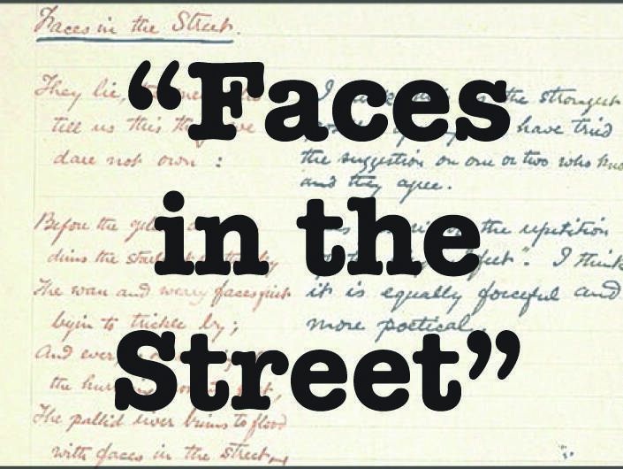 'Faces in the Street' became a much anticipated weekly column for many readers throughout the past six months.



