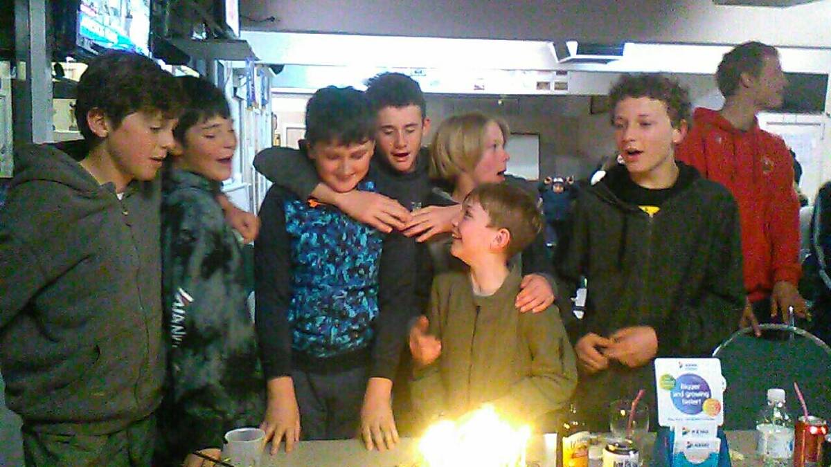Brayden Hucker celebrated his 13th birthday last Saturday evening with family and friends.