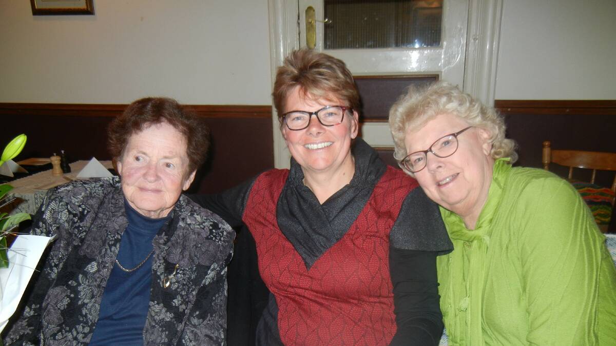 Judy and Nicola Mitton and Mary Copps at Nicola's 50th birthday celebrations.  