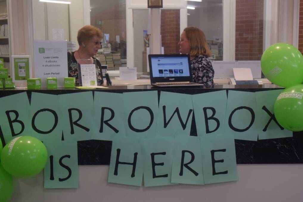 Librarian Erica Kearnes at the BorrowBox launch last Tuesday, October 24.