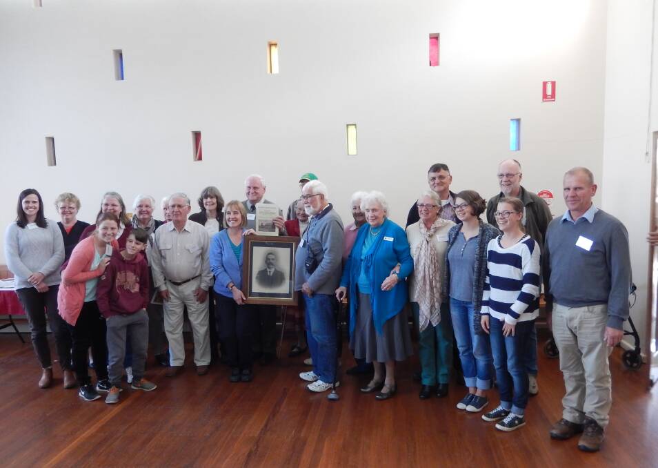 Descendants of the Bell Family during their family reunion at Grenfell's Uniting Church Hall.


