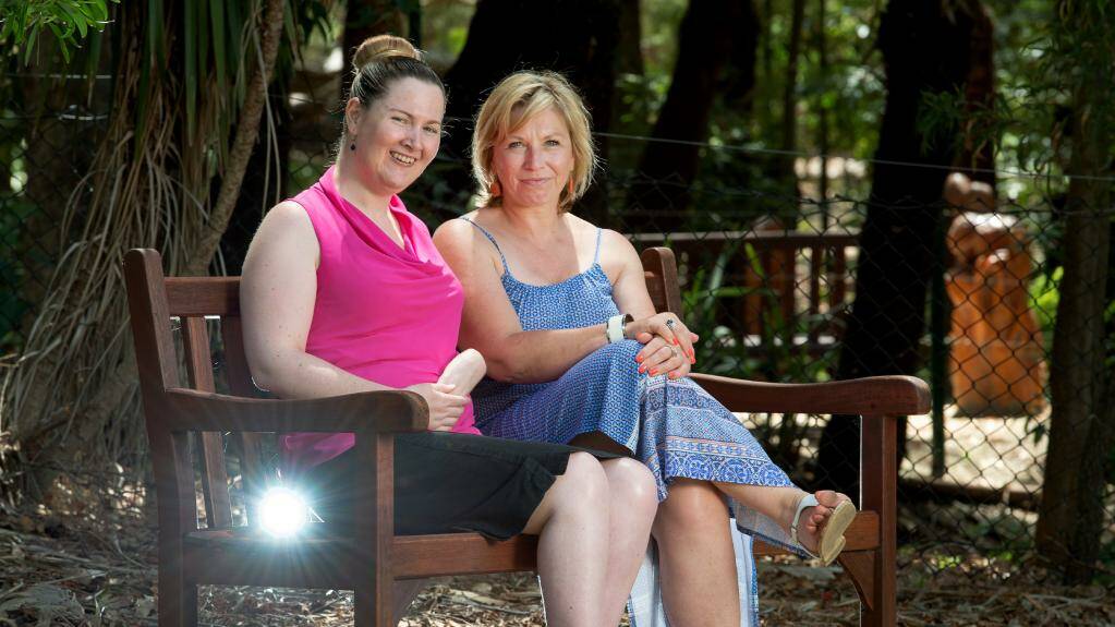 Angela Barker, pictured with Australian of the Year DV survivor Rosie Batty. Photo courtesy of News Local.