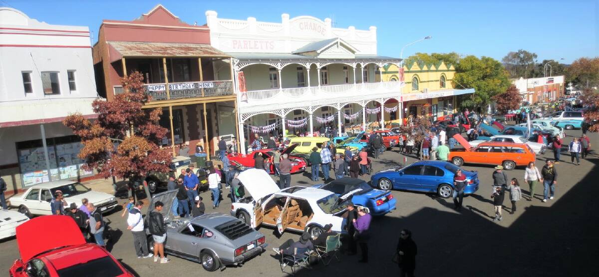 The festival car show keeps growing with numbers well up from last year's event. Photo Jill Hodgson.
