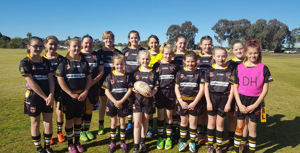The Junior League Tag girls will now move forward after a comfortable win over Condolbolin in last weekend's preliminary final. Photo GJRLFC
