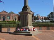 Wreaths were laid at the site of the Cenotaph and War Memorial.