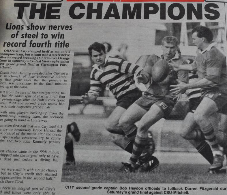 A collection of photos from the 1991 Central West Rugby Union semi-finals and grand final