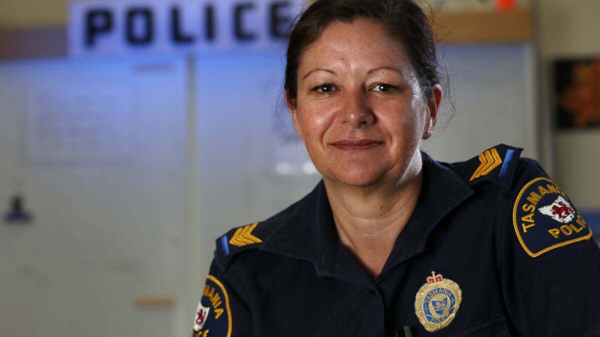 HONOURED TO HELP: Senior Constable Kat Chivers, of Burnie, took part in Disaster Victim Identification procedures for victims of the downed Malaysian Airlines flight MH17, in the Netherlands. Picture: Grant Wells.