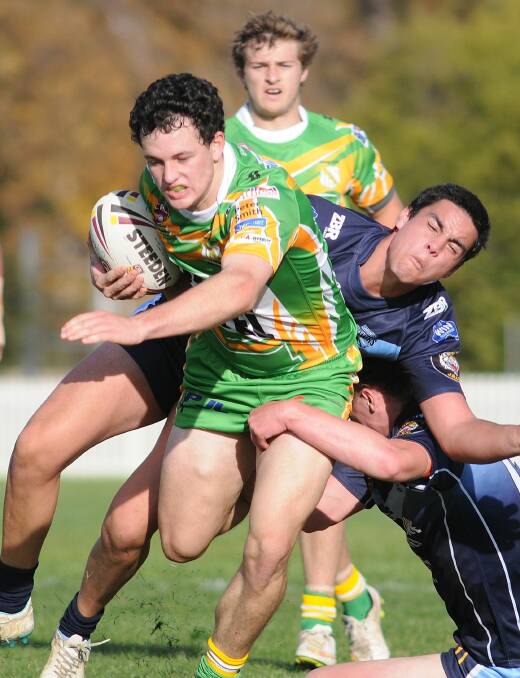 CENTRE STAGE: Todd Murphy shifts from the wing into the centres for CYMS' huge game against Blayney on Sunday. Photo: STEVE GOSCH 0522sgleague28