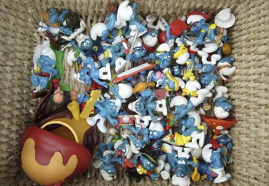 A basket of Smurfs. PHOTO FDC