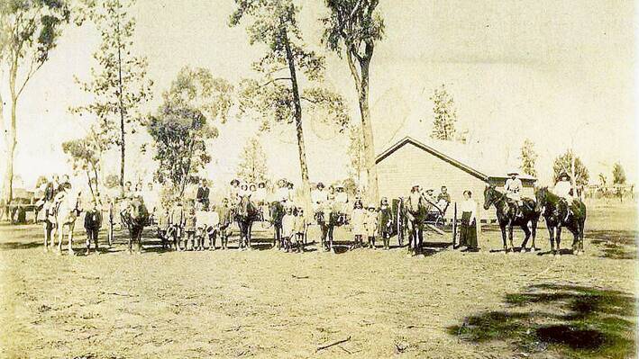 How things have changed - The Quandialla Central School in 1913 - a year before the town was proclaimed in 1914. In fact the school celebrated their centenary last year and no doubt the Town Centenary organisers will be hoping for the same - or bigger - turnout for their celebrations. 