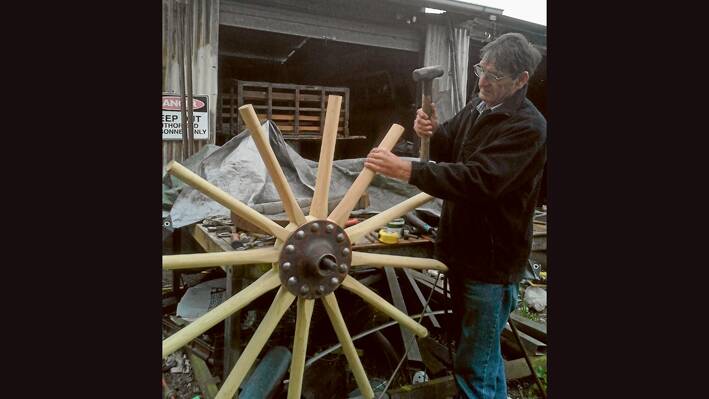 Neil Wilson a wheelwright will be demonstrating his rare trade at Grenfell Gold Fest. 