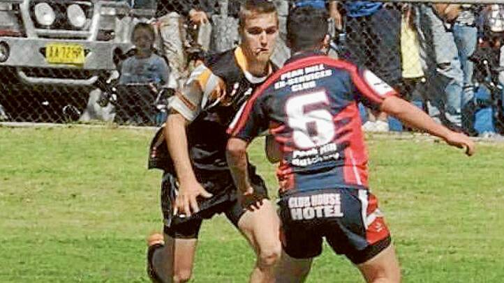 Daniel Harveyson in action during the 2014 Youth League Grand Final held at Lawson Oval. 