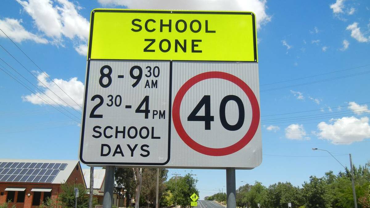 A reminder to motorists that the new school year has begun and that school zones are 40km/hour 