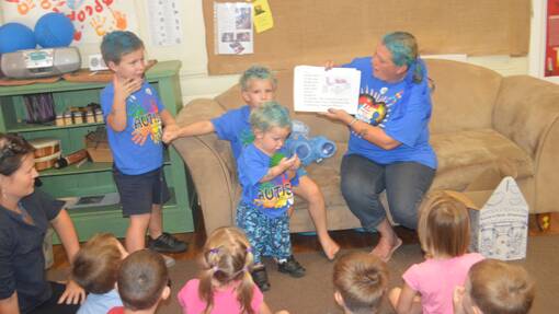 Autism Blue Day at Grenfell Pre-School held on Thursday, April 3, 2014. 