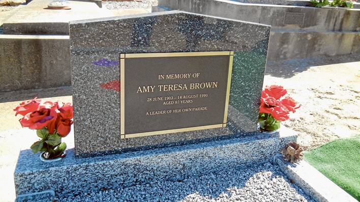Amy’s Resting Place. 