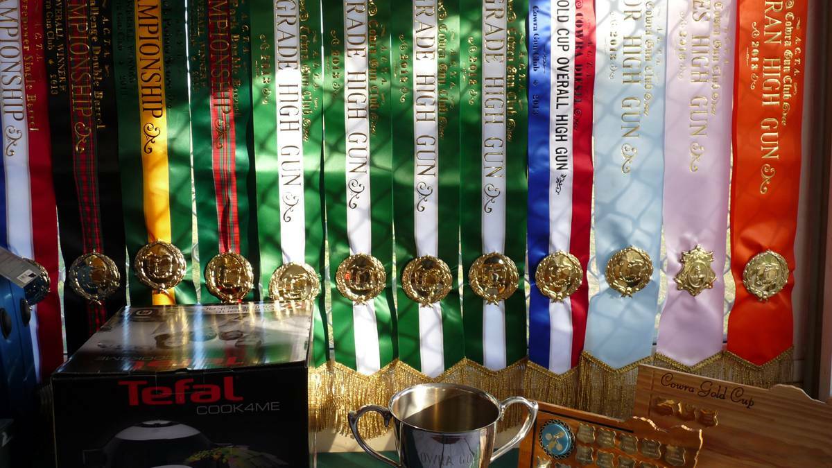PRIZES: Sashes that will form part of the prizes over the weekend. 