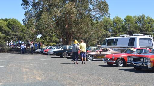Grenfell Car Club hosted the South West "get together" at the Grenfell Railway Station on Sunday, March 9, 2014.  