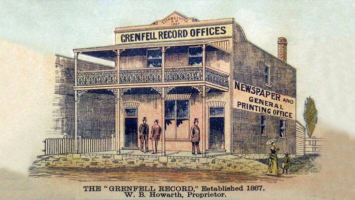 The “Grenfell Record” Established 1867 – W.B. Howarth, Proprietor. 
